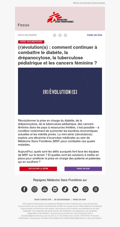 (r)évolution(s) : une mini-série qui explore une décennie d’avancées médicales sur nos terrains d'interventions