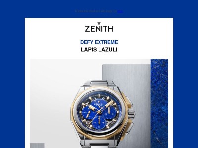 La DEFY Extreme Lapis Lazuli, limitée à 50 exemplaires