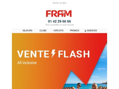 ⚡VENTE FLASH : L'évasion All Inclusive à prix réduit
