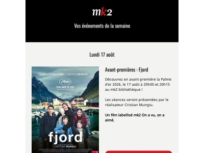 Vos évènements de la semaine 