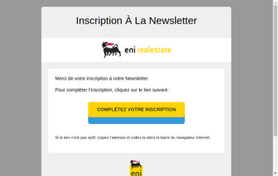 Inscription à la Newsletter
