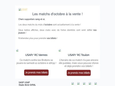 BILLETTERIE OCTOBRE🔥