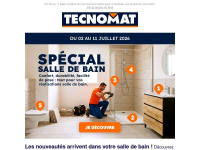 🚿 Les essentiels pour votre chantier salle de bain sont là !