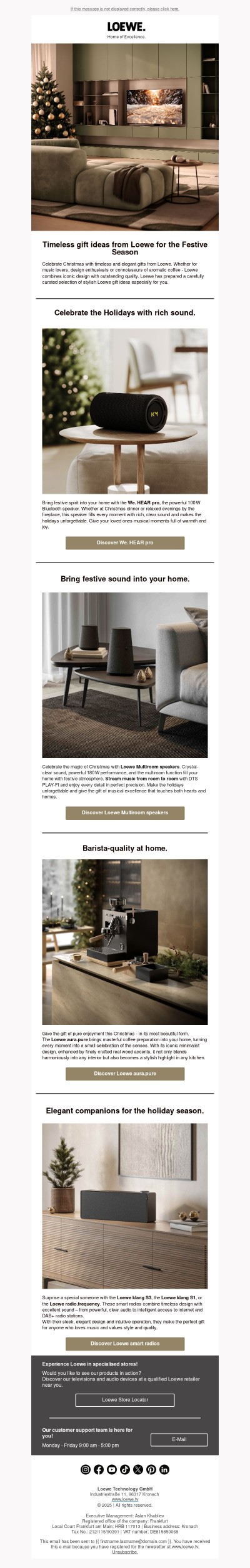 Loewe Gift Guide for the festive season