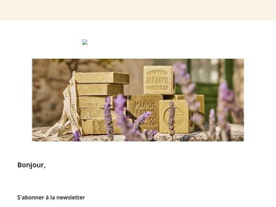 [La Savonnerie Marius Fabre] Bon de réduction newsletter
