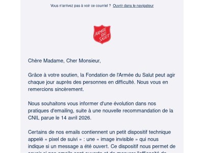 Vos choix concernant nos emails