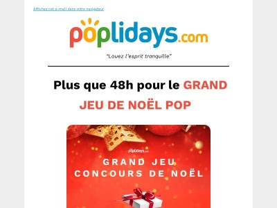 🚨 Plus que 48h : GRAND JEU DE NOËL POP