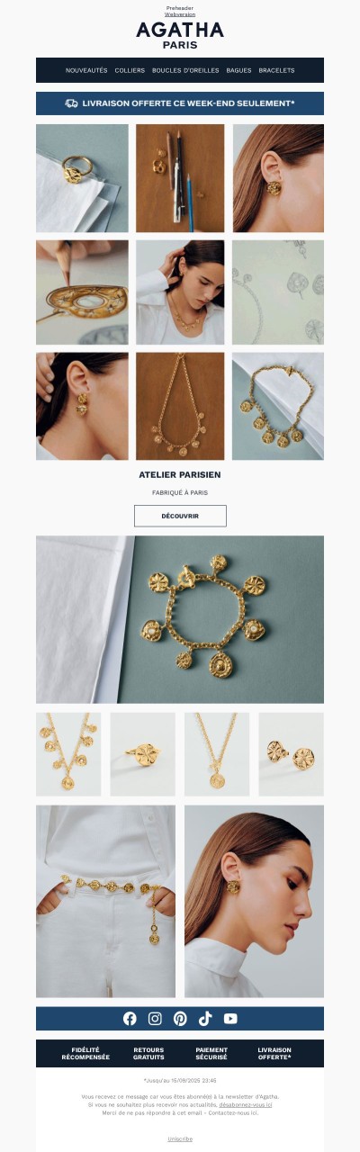 Livraison offerte ce week-end, craquez pour notre nouvelle collection !