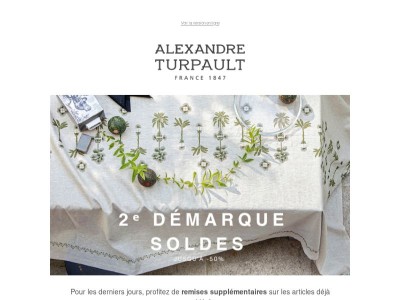 Les Soldes se poursuivent : 2ᵉ démarque