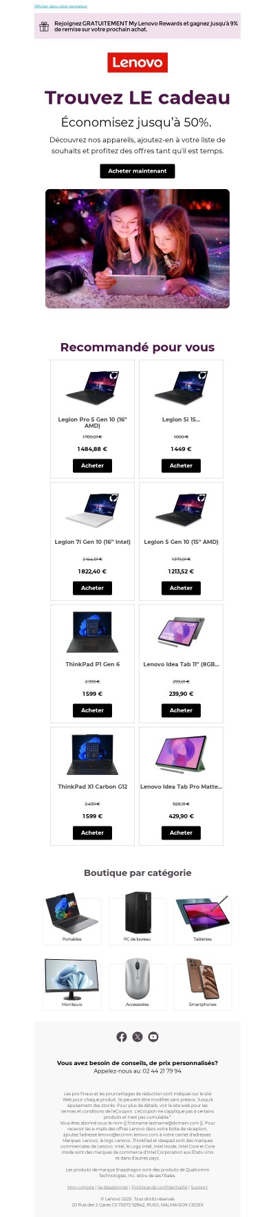 Portables puissants ou tablettes fines : trouvez le cadeau idéal.