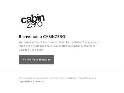 Confirmation du compte client