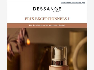 OUTLET DESSANGE | -40% sur l'ancienne gamme