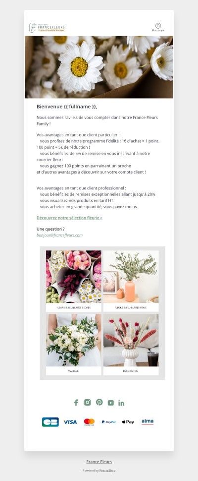 [France Fleurs] Bienvenue dans la France Fleurs Family ! 💚