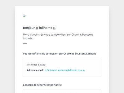 [Chocolat Beussent Lachelle] Bienvenue !