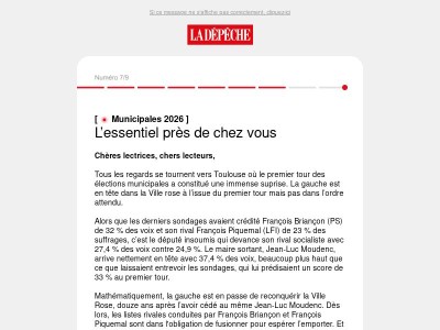 Municipales 2026 : Toulouse, Paris, Montauban, Agen... on vous raconte les surprises du premier tour et les coulisses des tractations