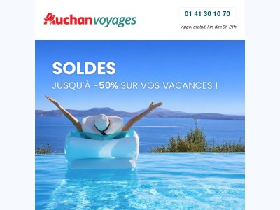 ⚡⏳ Soldes : jusqu'à -50% sur vos vacances !