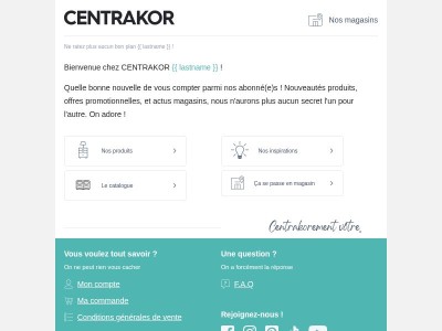 Confirmation d'inscription à la newsletter