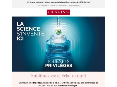 Journées Privilèges : offrez un nouveau souffle à votre routine ☀️ !
