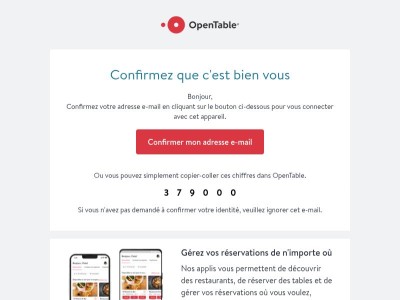 Confirmez que c'est bien vous