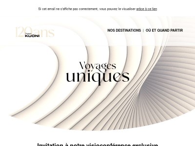 120 ans de Kuoni : invitation à notre visioconférence !