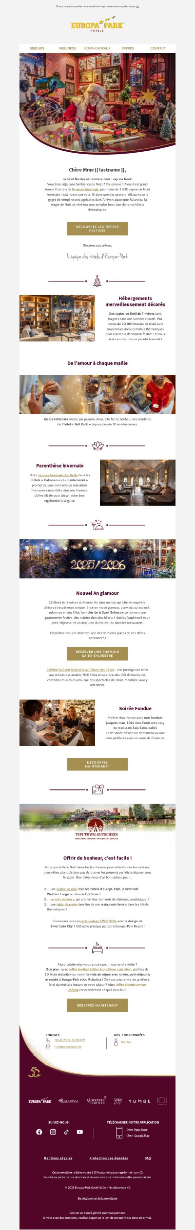 Vivez votre rêve de Noël en toute quiétude