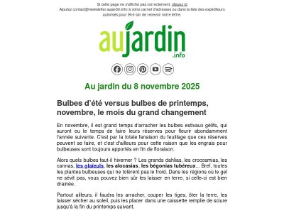 Au jardin du 8 novembre 2025