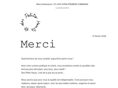 💌 Une bonne nouvelle qui donne le sourire