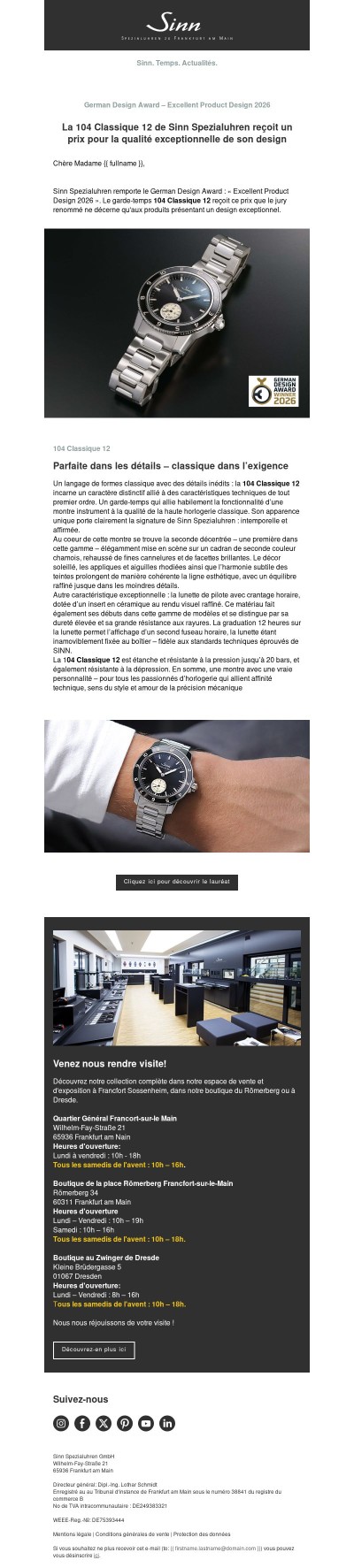 ** 104 Classique 12 récompensé **