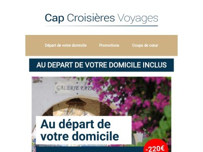 DEPART DOMICILE inclus - dès 599€ et jusqu'à 589€ d'économies : c'est maintenant ! 🔥