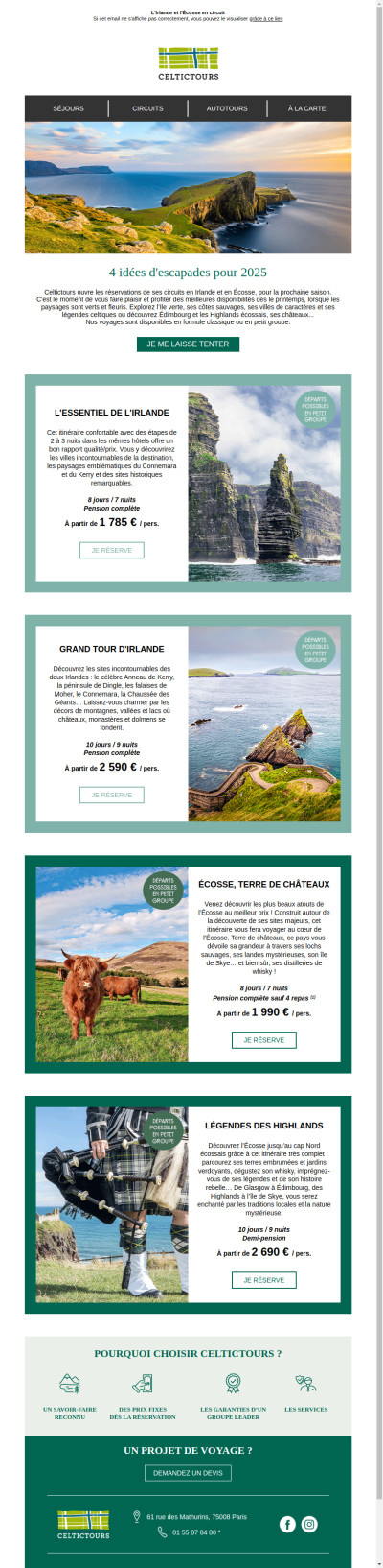 4 idées d'escapades pour 2025