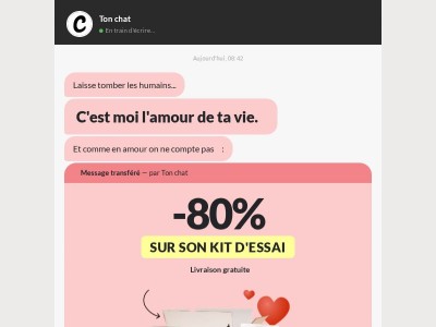 -80% pour régaler l'amour de ta vie (ton chat) 😻