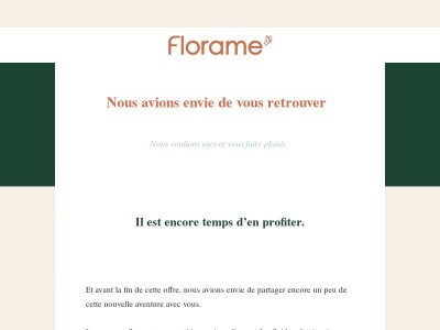 Il est encore temps de découvrir le nouveau Florame