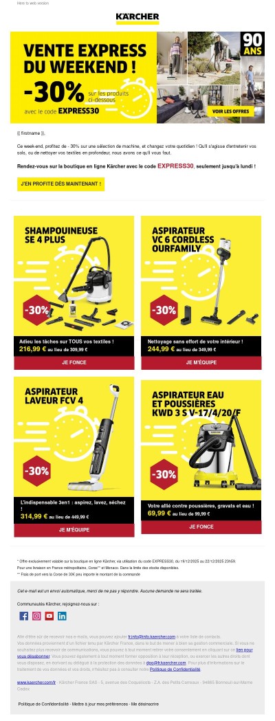 🎁 Uniquement ce week-end : - 30% avec le code EXPRESS30 !