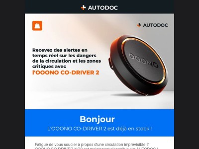  OOONO CO-DRIVER NO2 : nouveau chez AUTODOC 🚗 