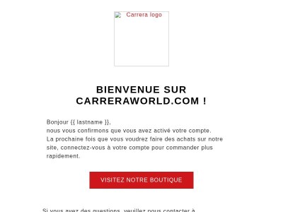 Confirmation du compte client