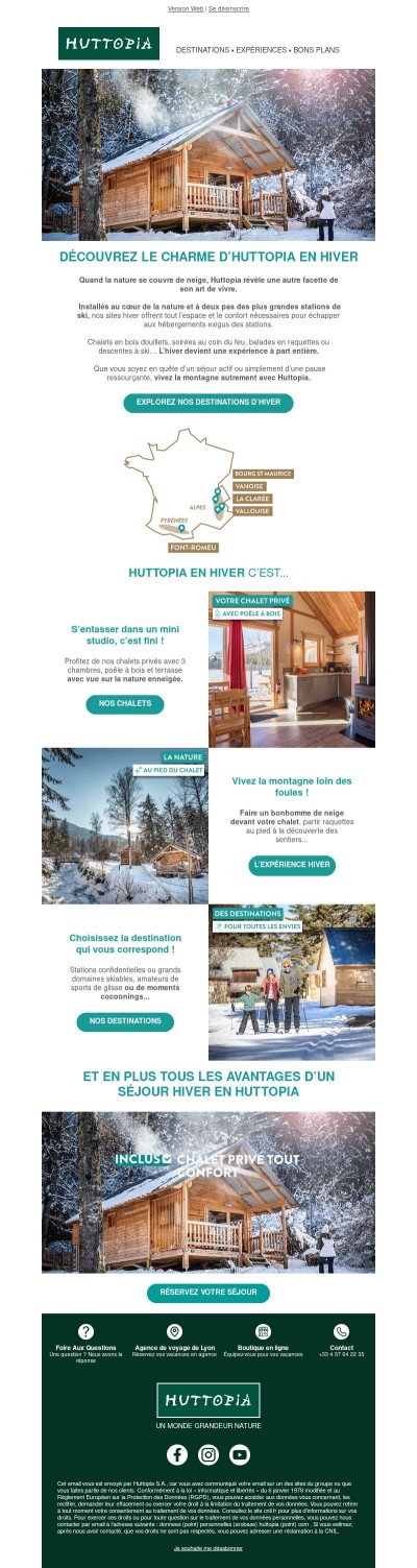 Vivez l’expérience Huttopia… version hiver ❄️