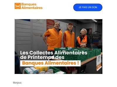 Les Collectes de Printemps des Banques Alimentaires