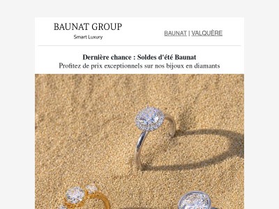 Derniers jours : Soldes d'été Baunat Group