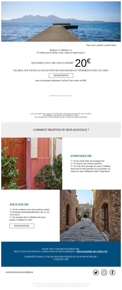 Pour votre anniversaire, tbs vous offre un cadeau !