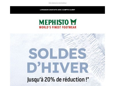 ❄ Profitez des SOLDES ! Jusqu'à -20%
