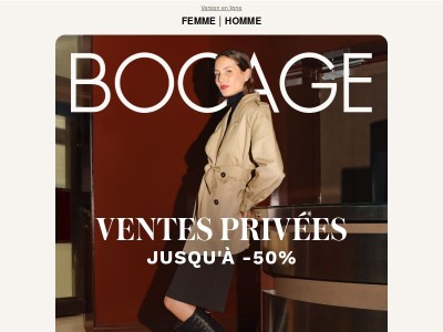 Ventes privées 🎁 Jusqu'à -50%