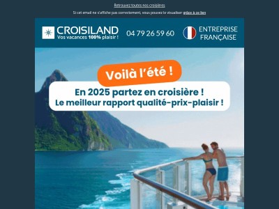 Cet été, partez en croisière avec Croisiland !