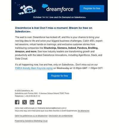 Dreamforce is happening now. Have you secured your spot?