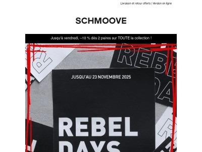 -20% avec les REBEL DAYS