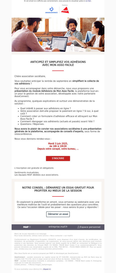 Anticipez et simplifiez vos adhésions avec Mon Asso Facile