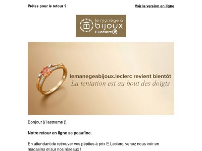 Votre site revient bientôt