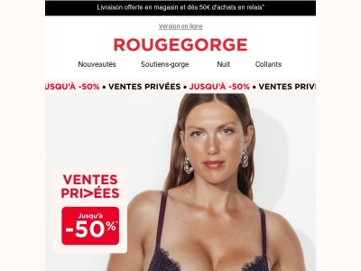 🛍️ {{ lastname }}, jusqu’à -50% ! Avec nos Ventes Privées la fête continue !
