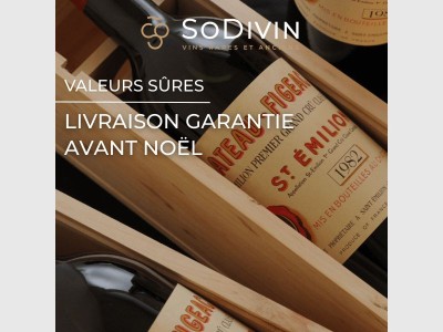 Valeurs sûres pour les fêtes, livrées avant Noël 🚚🍷