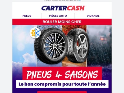 🚘 Rouler moins cher avec nos pneus 4 saisons