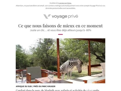 🦁 Safari dès 869€, Venise dès 54€, Grèce, Açores jusqu'à -80%